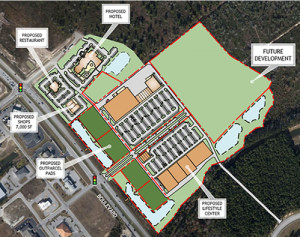 Aerial Lifestyle Center Site Plan